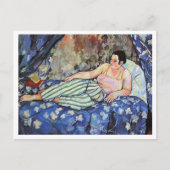 Suzanne Valadon, The Blue Room, 1923 ポストカード (正面)