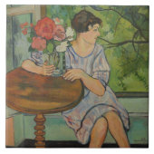 Suzanne Valadon Young Girl in a Front of a window タイル (正面)