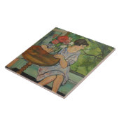 Suzanne Valadon Young Girl in a Front of a window タイル (側面)