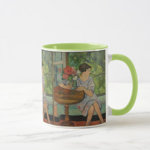 Suzanne Valadon Young Girl in a Front of a window マグカップ