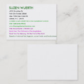 SUZEN WUERTHの4973の海岸線の先生、ポーク都市、Flor… 名刺 (正面/裏面)