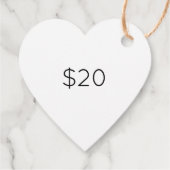 Suziによる愛で手作りハート価格ラベル フェイバータグ (裏面)