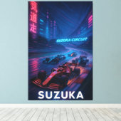 Suzuka Circuit F1 Japanese Grand Prix 2024 Figure  キャンバスプリント (インサイチュ (ウッドフロア))