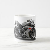 Suzuki GSX-R600の銀製のバイク コーヒーマグカップ (中央)
