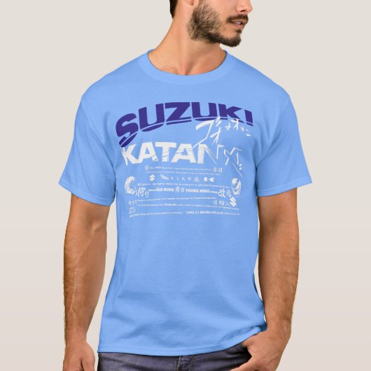 suzuki katana logo Dblue Tシャツ (正面)