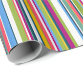 Suzy stripes multi rainbow gift wrapping paper ラッピングペーパー (ロールコーナー)