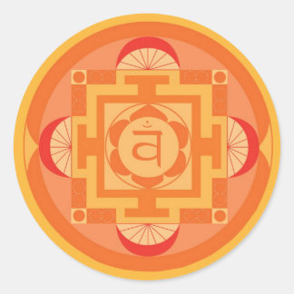 Svādhisthāna Chakra Mandala ラウンドシール