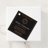 Svadhisthana Sacral Chakra Candle Label フェイバータグ (インサイチュ)