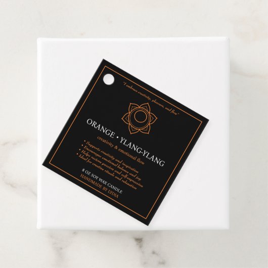 Svadhisthana Sacral Chakra Candle Label フェイバータグ (インサイチュ)