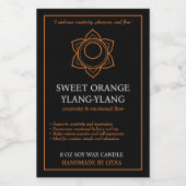 Svadhisthana Sacral Chakra Candle Label フードラベル (シングルラベル)