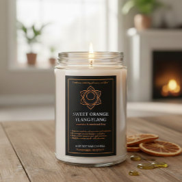 Svadhisthana Sacral Chakra Candle Label フードラベル