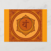 svadisthanaまたは仙骨チャクラはがき ポストカード (正面)