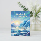 Svalbard Archipelago Norway ポストカード (スタンド正面)