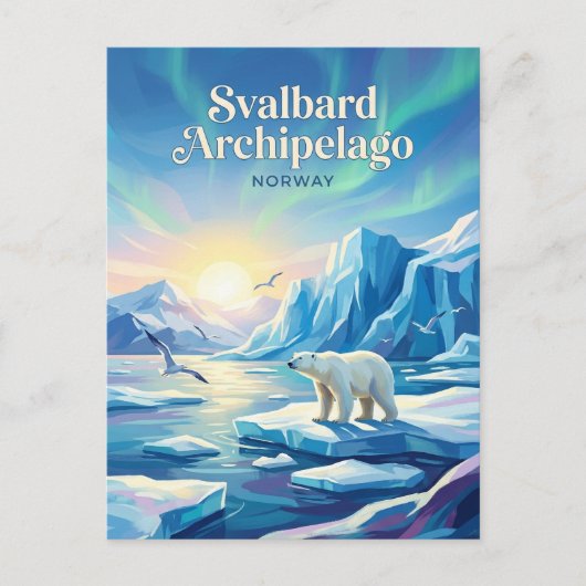 Svalbard Archipelago Norway ポストカード (正面)