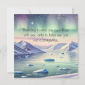 Svalbard, Norway & Quote サンキューカード (正面)