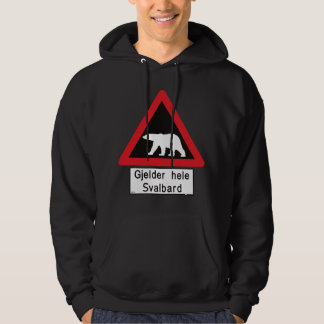 Svalbard Polar Bear Sign Gjelder hele Norway パーカ
