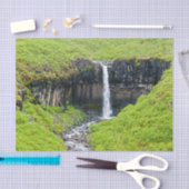 Svartifoss Waterfall in Skaftafell - Iceland 薄葉紙 (クラフト)