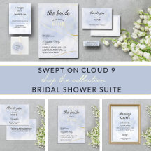 Cloud 9 Bridal Shower Pastel Blue