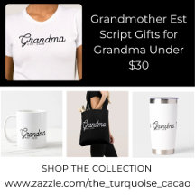 Grandmother Est Script Gifts for Grandma Under $30