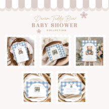 Cute Denim Baby Shower