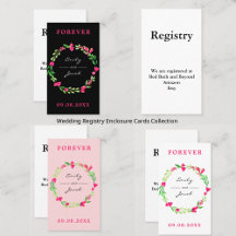 Wedding Registry Enclosure Cards