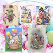 Retro and Vintage Easter cards