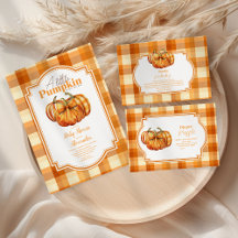 A Little Pumpkin Autumn Fall Baby Shower