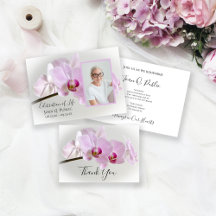 Pink Orchid Flower Funeral Memorial