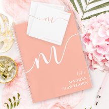 Girly Monogram Calligraphy Stationery Gift Ideas