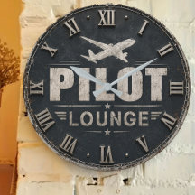 Vintage Aviation Wall Clocks   Pilot Gifts