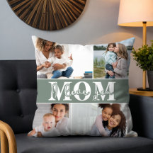 Cute I LOVE YOU MOM 4 Photo Green