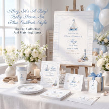 Ahoy It’s a Boy baby shower Nautical Suite