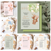 Teddy Bear Balloon - Oh Boy, Oh Girl & Oh Baby