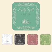 Vintage Customisable Tea (& Coffee) Label Set