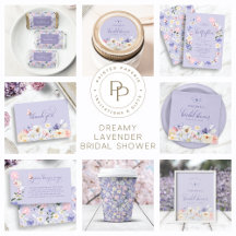Whimsical Purple Butterfly Bridal Shower