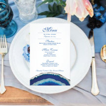 Navy Blue Wedding Invitation Suite: Agate