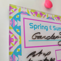 Spring and Summer Pretty Dry Erase Boards