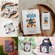 Two the Moon 2nd Birthday Space Party Collection