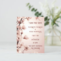 Elegant Floral Blossom Wedding Invitation Designs