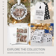 Modern Christmas Black and White Collection