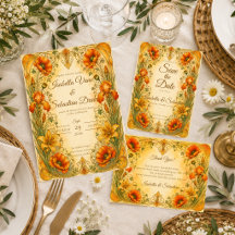 Radiant Art Nouveau Botanical Romance