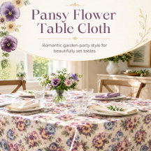 Pansy Garden Party Gifts & Floral Table Decor
