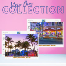 Miami Florida Postcard Collection by Emissary