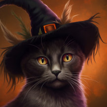 Cartes Postales Cat Halloween