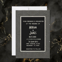 Modern Art Deco Wedding