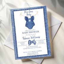 Blue jean baby shower for a girl