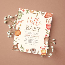 Hello Baby Fall Boho Baby Shower