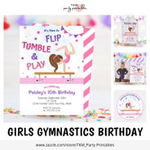 Girls Gymnastics Birthday Party
