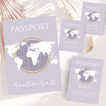 Passport Themed Baby Shower 
