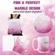 Pink & Perfect marble design